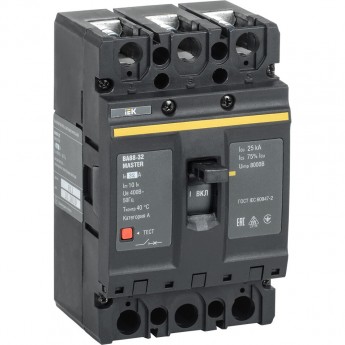 Автоматический выключатель IEK SVA10-3-0032 ВА88-32 3Р 32А 25кА ИЭК Автоматический выключатель IEK SVA10-3-0032 ВА88-32 3Р 32А 25кА ИЭК