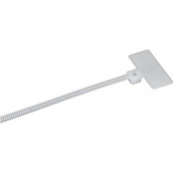 Хомут IEK UHH14-D025-100-100-K01 2.5х100мм P6.6 маркерный белый (уп.100шт)