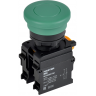 Кнопка IEK MASTER MI-BG60-11M-3-21-K06 "Грибок" без фиксации d=22мм 1NO+1NC зелёная MI-BG60-11M-3-21-K6