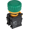 Кнопка IEK MASTER MI-BG60-11ZS-3-23-K06 "Грибок" поворотная с фиксацией 1NO+1NC зелёная MI-BG60-11ZS-3-23-K006