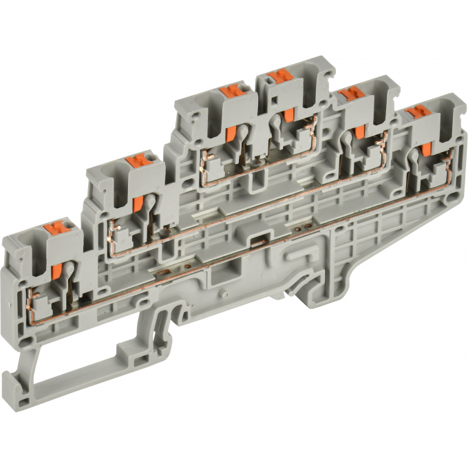 Колодка клеммная IEK CP-ML 3 ур. 2,5мм2 серая YCT23-00-3-K03-002