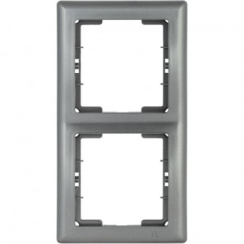 Рамка 2-местная вертикальная IEK РВ-2-БА BOLERO антрацит - EMB21-K95 Рамка 2-местная вертикальная IEK РВ-2-БА BOLERO антрацит - EMB21-K95