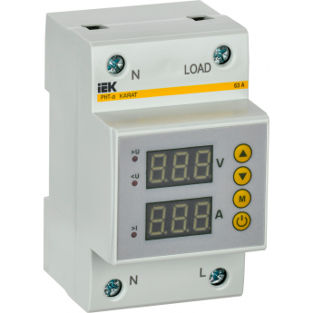 Реле напряжения и тока IEK РНТ-д 1-ф. 54мм 63А Реле напряжения и тока IEK РНТ-д 1-ф. 54мм 63А