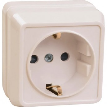 Розетка 1местн. с з/к 16А откр.уст. IEK ОКТАВА (кремовый) ERO11-K33-16-DC РС20-3-ОКм Розетка 1местн. с з/к 16А откр.уст. IEK ОКТАВА (кремовый) ERO11-K33-16-DC РС20-3-ОКм
