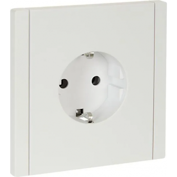Розетка IEK FORTEPIANO с заземлением, без защитных шторок, безвинтовое крепление, 16А FP214 белый FP-R11-16-1-K01