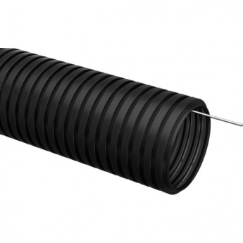 Труба гофрированная IEK ПНД d=16мм с зондом черная (25м) - CTG20-16-K02-025-1 Труба гофрированная IEK ПНД d=16мм с зондом черная (25м) - CTG20-16-K02-025-1