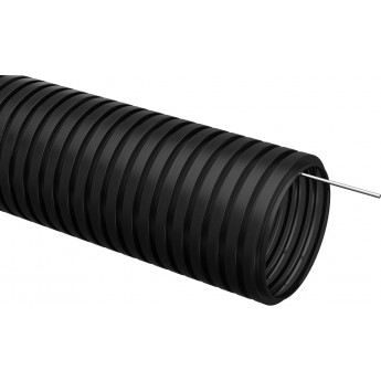 Труба гофрированная IEK ПНД d=20мм с зондом черная (50м) - CTG20-20-K02-050-1 Труба гофрированная IEK ПНД d=20мм с зондом черная (50м) - CTG20-20-K02-050-1