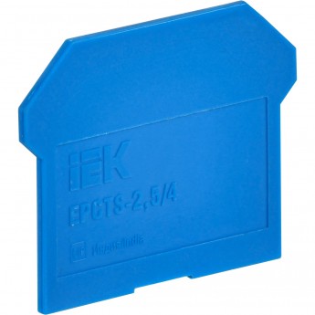 Заглушка IEK для CTS 2,5/4мм2 синяя